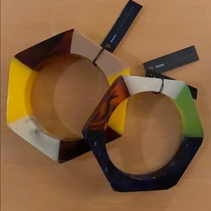 (2) Marc by Marc Jacobs lucite bracelets/bangles